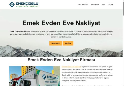 Emek Evden Eve Nakliyat ile % 20 İndirimli Fiyatlar