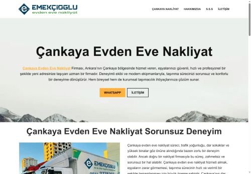 Çankaya Evden Eve Nakliyat ile % 20 İndirimli Şehirler Arası