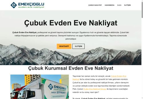 Çubuk Evden Eve Nakliyat İle % 20 İndirimli Taşıma