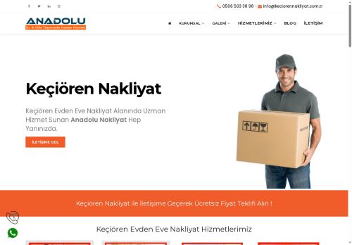 Keçiören Evden Eve Nakliyat ® | 0506 50 38 98 | Ankara Nakliyat