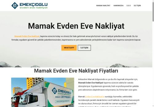 Mamak Evden Eve Nakliyat İle % 20 İndirimli Taşıma