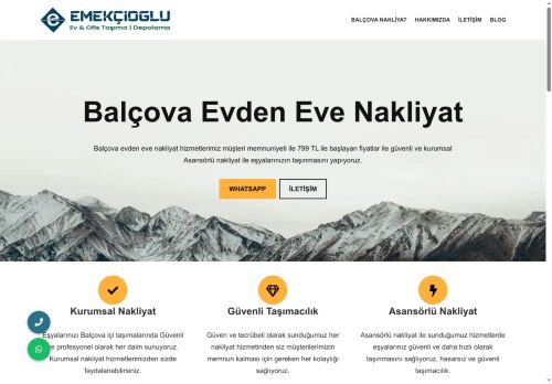 Balçova Evden Eve Nakliyat ile 799 TL İzmir Balçova Nakliyat