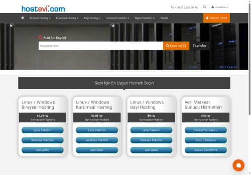 Güvenilir Hosting, Sunucu ve Alan Adı Hizmeti | Hostevi