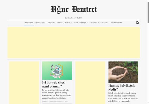 Uğur Demirci – Hayata Dair Ne Varsa Ufoss'da !!!!