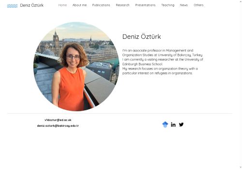 Deniz Ozturk | Academic | Organization and Management Theory