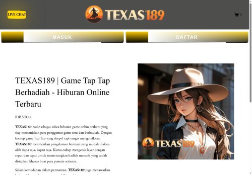 Hiburan Online Terbaru - TEXAS189 | Game Tap Tap Berhadiah