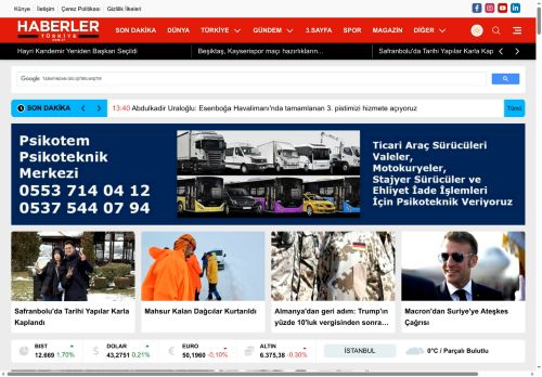 Son Dakika Haberleri ve Güncel Gelişmeler | Haberler Türkiye