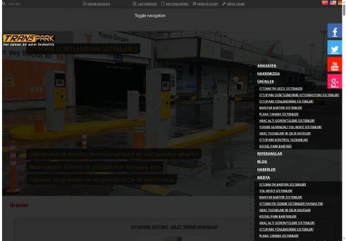 TRANSPARK – Otopark Ücretlendirme, Yönlendirme ve Güvenlik Sistemleri