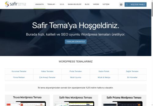Hızlı, Kaliteli ve SEO Uyumlu Wordpress Temaları. - Safirtema - Hızlı, Kaliteli ve SEO Uyumlu Wordpress Temaları. - Safirtema