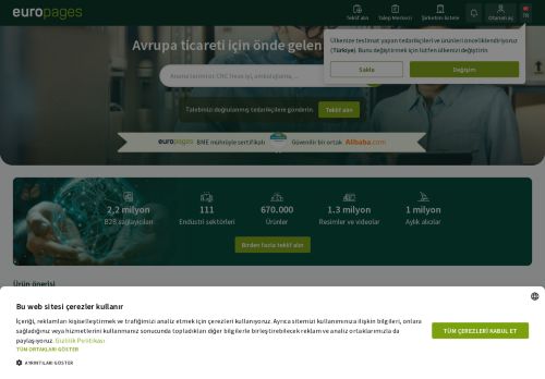 europages – Tedarikçiler ve alıcılar için B2B pazaryeri