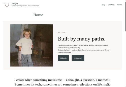 Ali Ogul – Where technology, stories, and curiosity meet