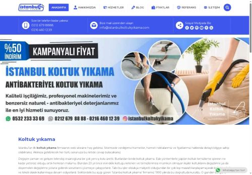 İstanbul Koltuk Yıkama | İndirimli Fiyatlar | Koltuk ve Yatak Yıkama