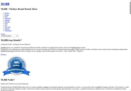 MyBB.Com.TR » MyBB Türkiye Resmi Destek Sitesi