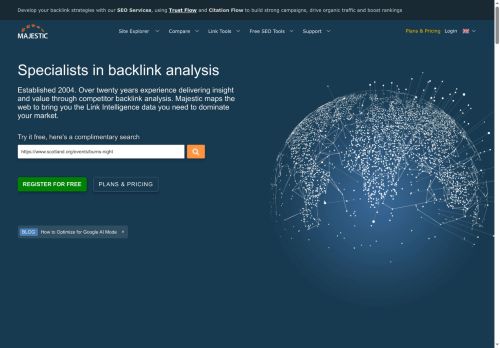 SEO Backlink Checker & Link Building Toolset | Majestic.com
