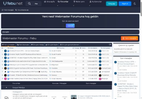 Febu - Webmaster Forumu