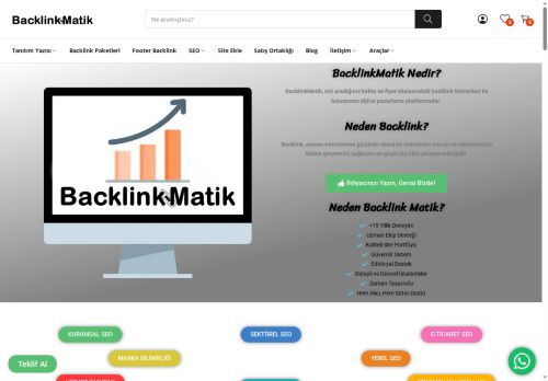 Backlink Ve Tanıtım Yazısı Sitesi : BacklinkMatik