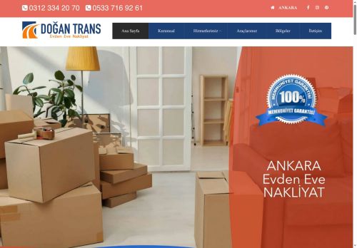 Doğan Trans Ankara Evden Eve Nakliyat Şehirler Arası Evden Eve
