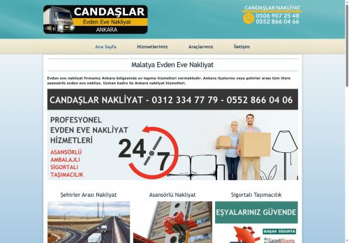 Candaşlar Nakliyat Ankara Evden Eve Nakliyat Şehirler Arası Nakliyat