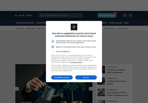 Borsa Haberleri, Sermaye Artırımı, Temettü Hisseleri, Hedef Fiyatlar ve Halka Arzlar - Rota Borsa