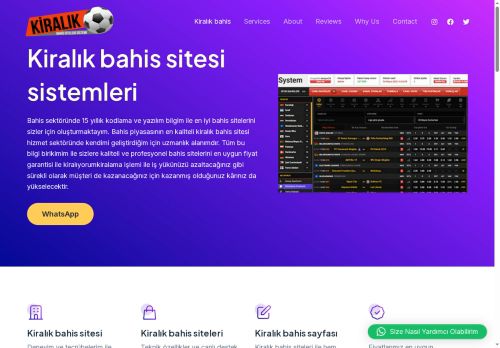 Bahis sitesi kiralama - Kiralık bahis - Kiralık bahis sistemleri - Kiralık Bahis sitesi