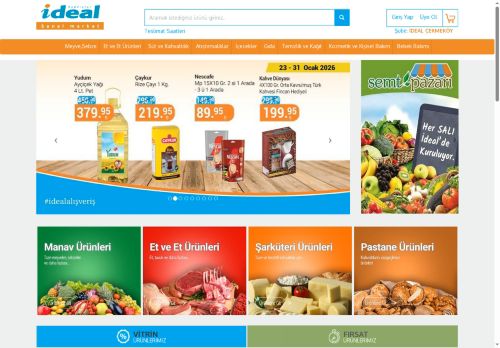 İdeal Sanal Market - Alışverişin En İdeali