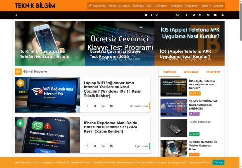 Güncel Teknoloji, Program, Oyun Sitesi - Teknik Bilgim
