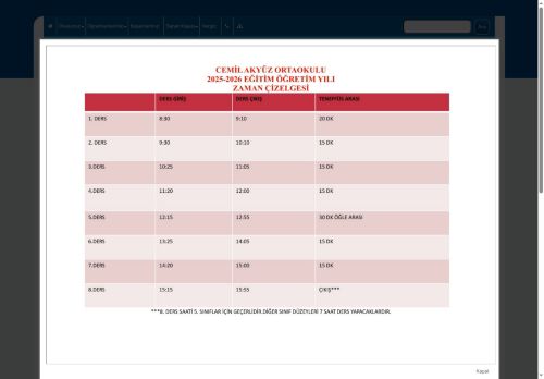 Cemil Akyüz Ortaokulu - İZMİR / KARŞIYAKA