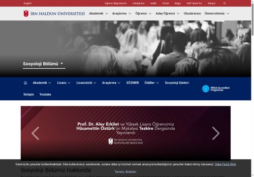 İbn Haldun Üniversitesi - Sosyoloji Bölümü