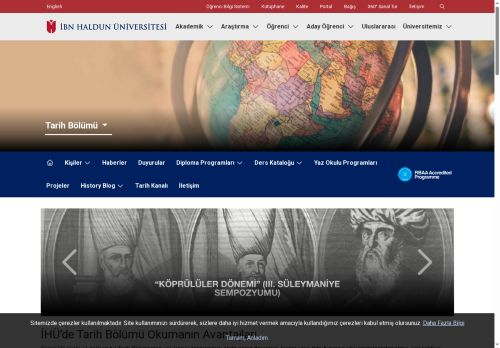 İbn Haldun Üniversitesi - Tarih Bölümü