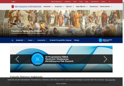 İbn Haldun Üniversitesi - Felsefe ve Yapay Zeka Bölümü