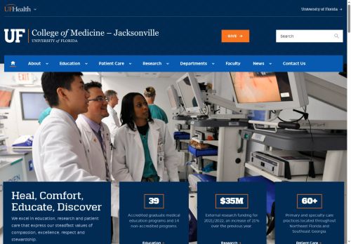 Contact the Webmaster | College of Medicine – Jacksonville | University of Florida