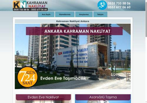 Kahraman Nakliyat Ankara Evden Eve Nakliye ve Ofis Taşıma