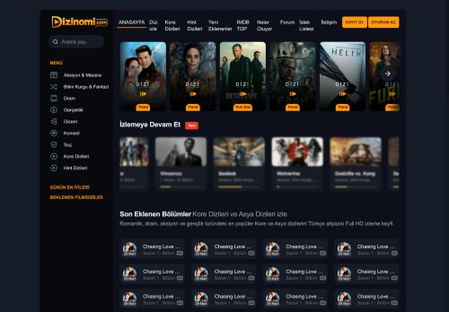 Kalbinizi Ekrana Bağlayan Diziler Dizinomi.com da - Dizi izle | Kore, Tayland ve Asya Dizileri | Güncel Dizi Özetleri - Dizinomi