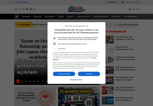 Güncel Haberler, Son Dakika ve İş İlanları - Kent Gündem