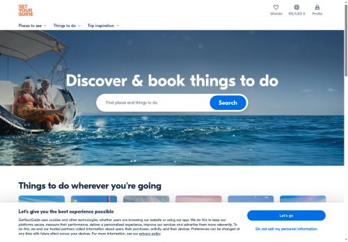 Deneyimler, biletler ve turlar için rezervasyon yaptırın | GetYourGuide