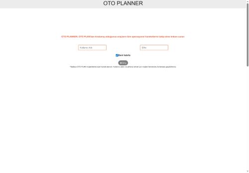 Otoplan Müşteri Portali