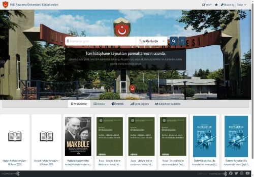 Milli Savunma Üniversitesi Kütüphaneleri (v.22)