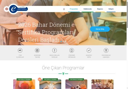 Anadolu Üniversitesi E-Sertifika Programları