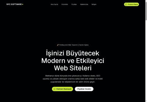NYC SOFTWARE | Profesyonel Web Tasarım & Yazılım Ajansı