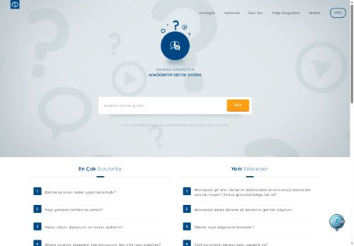 Anadolu Üniversitesi Açıköğretim Öğrenci Destek Sistemi