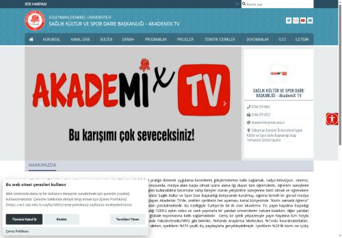 Süleyman Demirel Üniversitesi - SAĞLIK KÜLTÜR VE SPOR DAİRE BAŞKANLIĞI - AkademiX TV