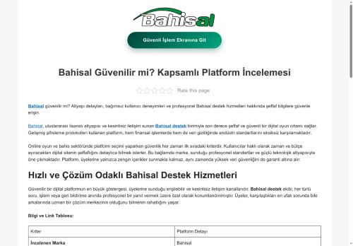 Bahisal Güvenilir mi? Kesintisiz Bahisal Destek Hizmeti