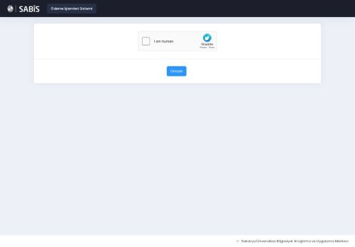 SABİS | Sakarya Üniversitesi Bilgi Sistemi