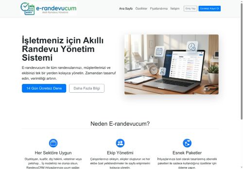 İşletmeniz İçin Modern Randevu Yönetimi - E-randevucum