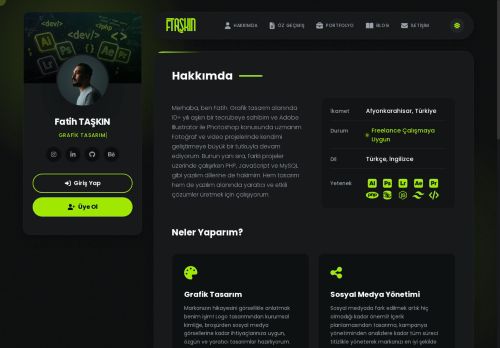 Fatih TAŞKIN - Hakkımda
