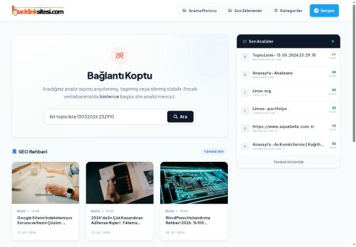 13.03.2026 23:29:10 - Toplu Liste