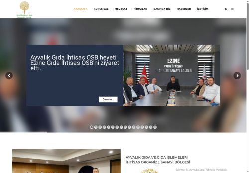 Ayvalık Organize Gıda Sanayicileri Derneği Resmi Sitesi - İletişim