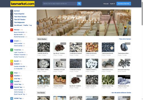 Doğal Taş İlan Sitesi - Taş Market