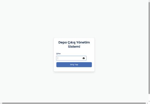 Depo Yönetim Sistemi