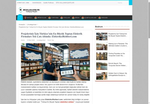 Muğla Gezi Rehberi - Projeleriniz İçin Türkiye’nin En Büyük Toptan Elektrik Firmaları Tek Çatı Altında: ElektrikciRehberi.com